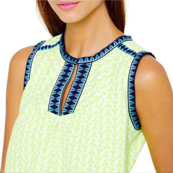 J Crew Neon Arrow Print Shift Dress - Picture 3 of 13